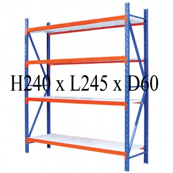 Warehouse Rack H240 x L245 x D60cm